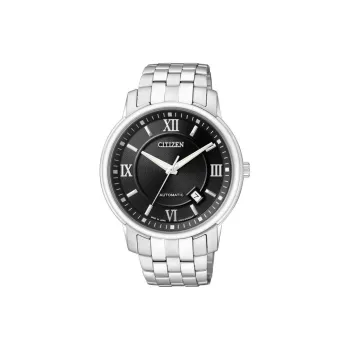 CITIZEN Mechanical Movement Stainless Steel Strap Watch 41mm Unisex Black Dial