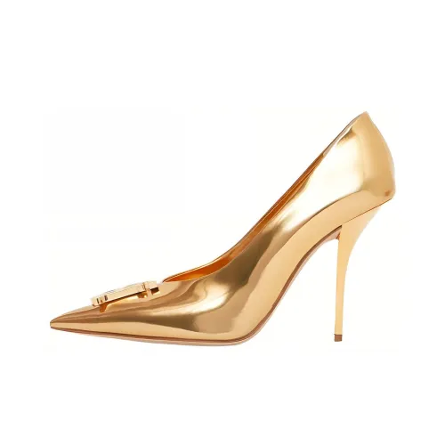 Burberry High Heels Women's Gold