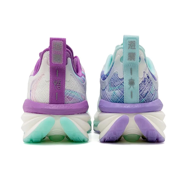 ONEMIX Wu Shuang Running Shoes Unisex Mismatched Color Blue & White Purple Rhythm-3
