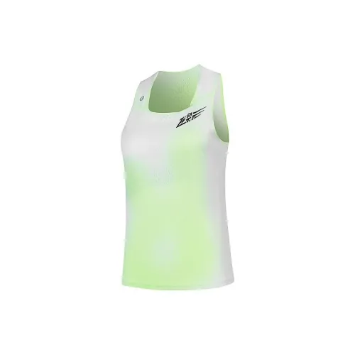 QIAODAN Tank Tops Women's Flying Shadow Green Print