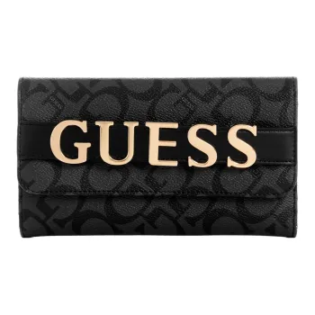 GUESS Coated Canvas Clutch Women's Coal Charcoal
