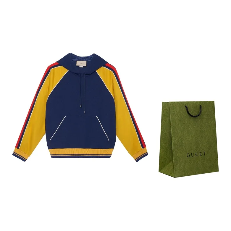 GUCCI Gg Supreme Colorblock Hoodie-2