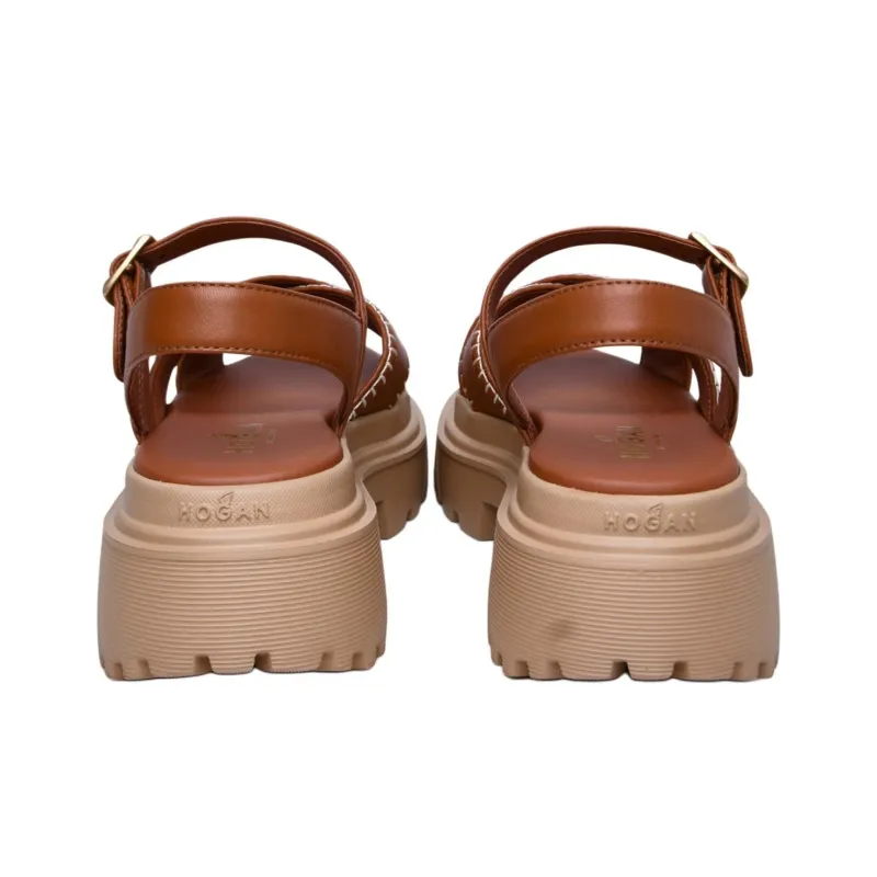 HOGAN H644 Leather Sandals-3