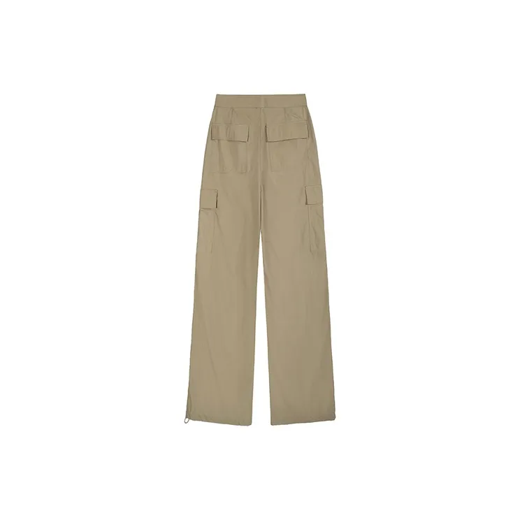 ETSE Casual Pants Women's Khaki Green-1