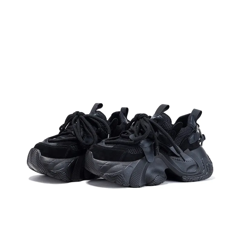 BELLALILY Anti-Slip And Wear-Resistant Breathable Low-Top Chunky Sneakers Women's-6