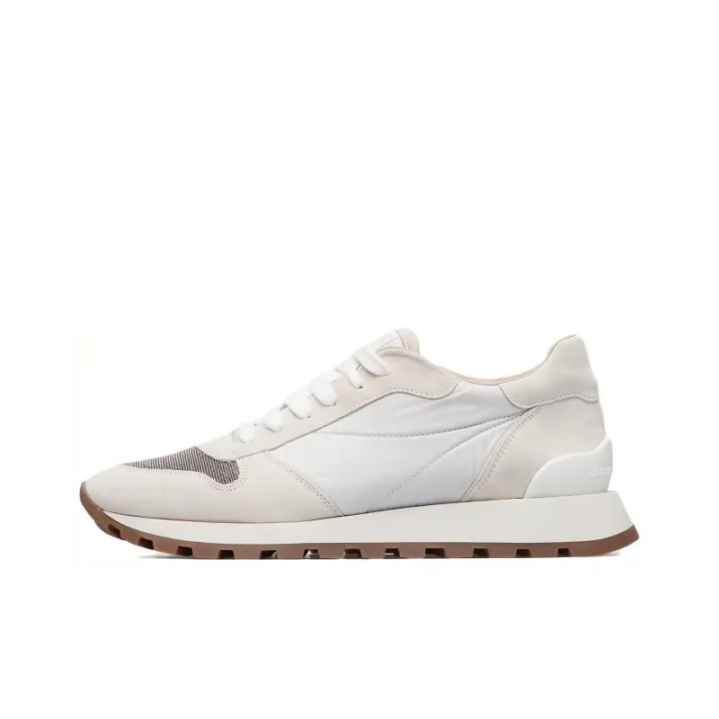 Brunello Cucinelli Low Top Casual Shoes Women's White Beige-0