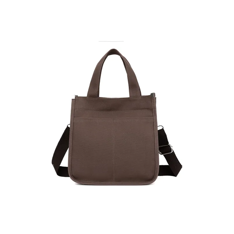 Deli Bear Canvas Handbag Women's Orange Red/Black/Yellow/Coffee-4
