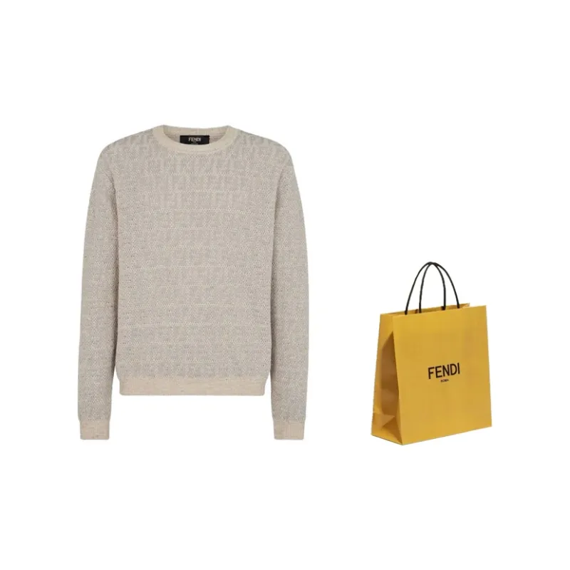 FENDI Sweaters Men Gray-2