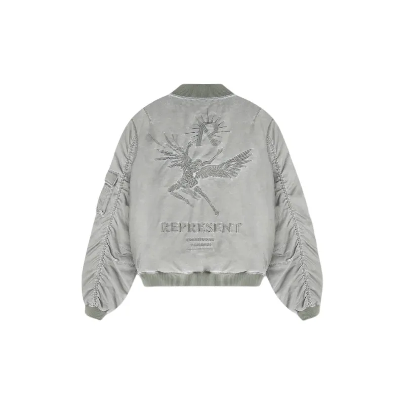 REPRESENT Icarus Flying Bomber Jackets Coats Men's Gray-1