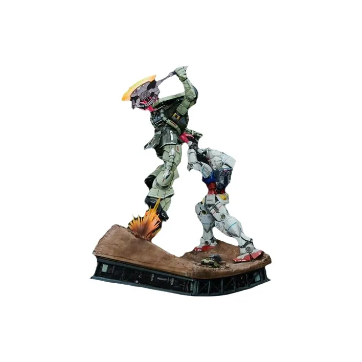 BANDAI First Gundam RX 78 BNFDX RX 78 Original Gundam Vs Zaku 2 Battle Scenario Scale Figures-1