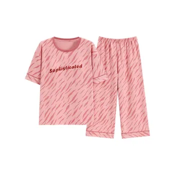 The Story Of The Flower Season Pajama Set Women's Dark Pink