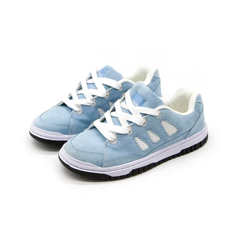 YIBONI Coverage Anti Slip And Wear Resistant Low Top Skateboard Shoes Unisex Light Blue-1