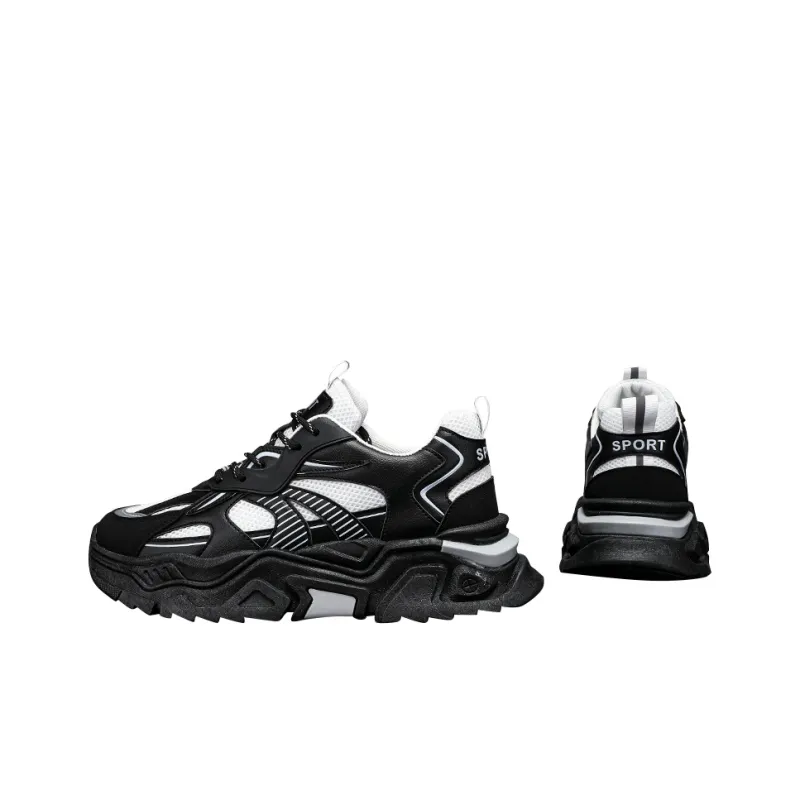 12345 Wear-Resistant Low-Top Chunky Sneakers Men's-3