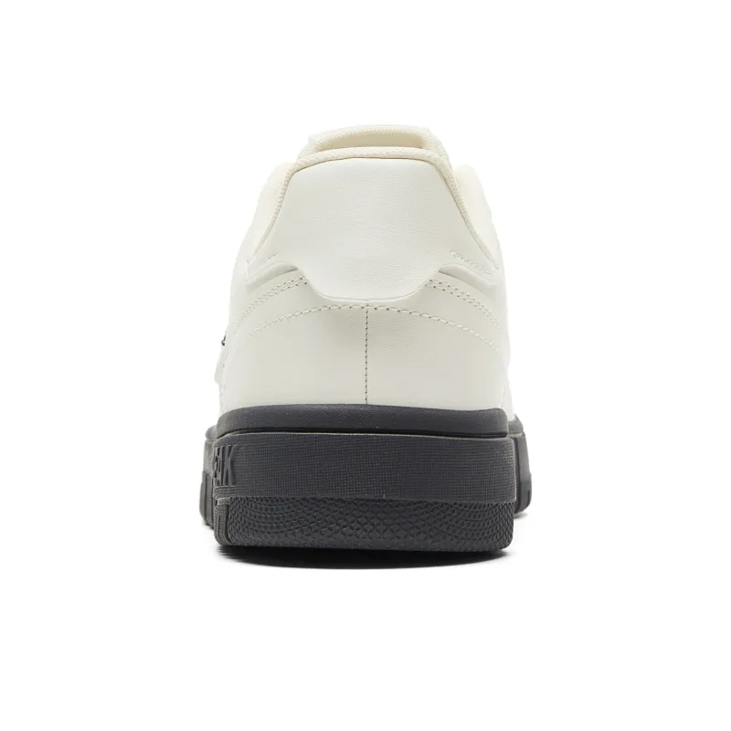 PEAK Slip Resistant Cushioning Abrasion Resistant Lightweight Low Top Skateboard Shoes Women's Canvas White Dark Gray-4