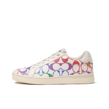 COACH Clip Slip Resistant Low Top Skateboard Shoes Women's White