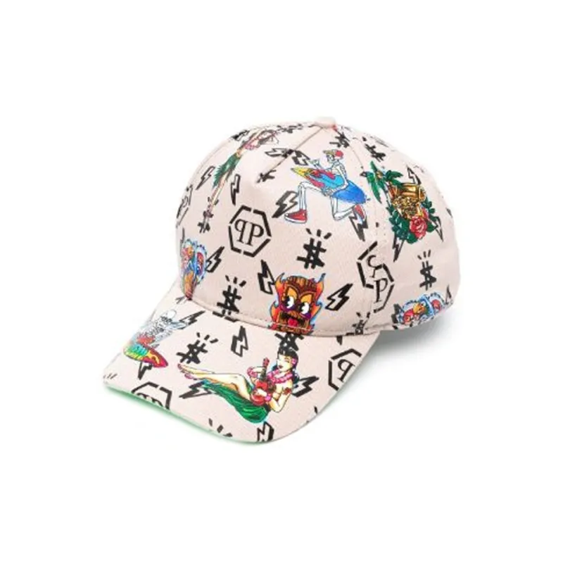 PHILIPP PLEIN Cotton Baseball Caps Women's White-0