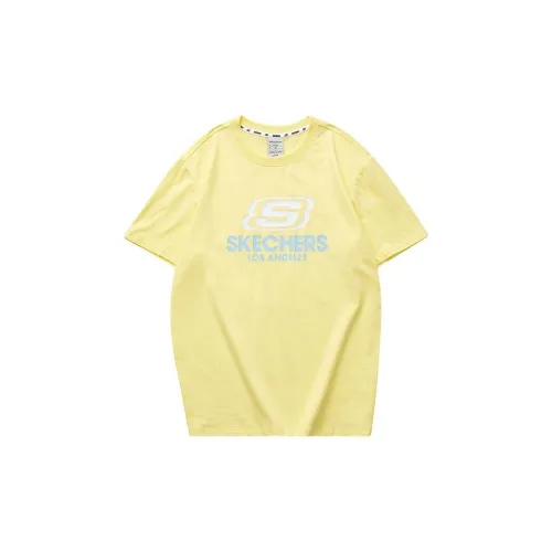 Skechers Colorful T-Shirts Unisex Light Banana Yellow/01UP