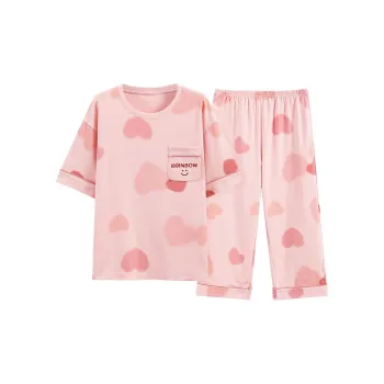 The Story Of The Flower Season Pajama Set Women's Pink