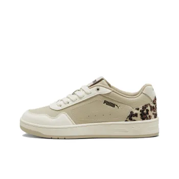 PUMA Court Classy I Am The Drama Anti-Slip Wear-Resistant Low-Top Skateboard Shoes Women's Beige Brown