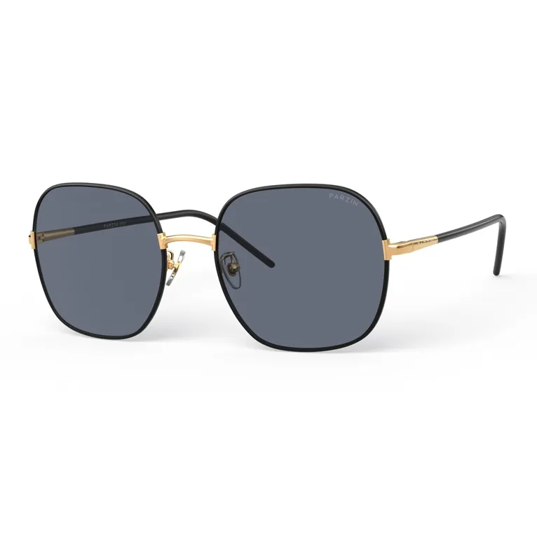PARZIN Square Sunglasses Unisex White Tea Brown-6