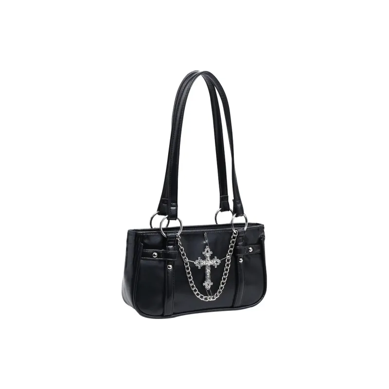 BGAY PU Shoulder Bag, Shoulder Bag Regular Women's Black-1