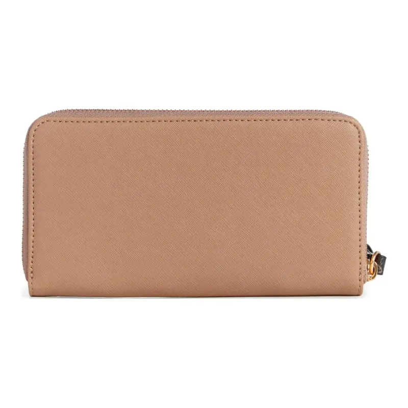 GUESS Artificial Saffiano Leather Wallet Women's Taupe-1