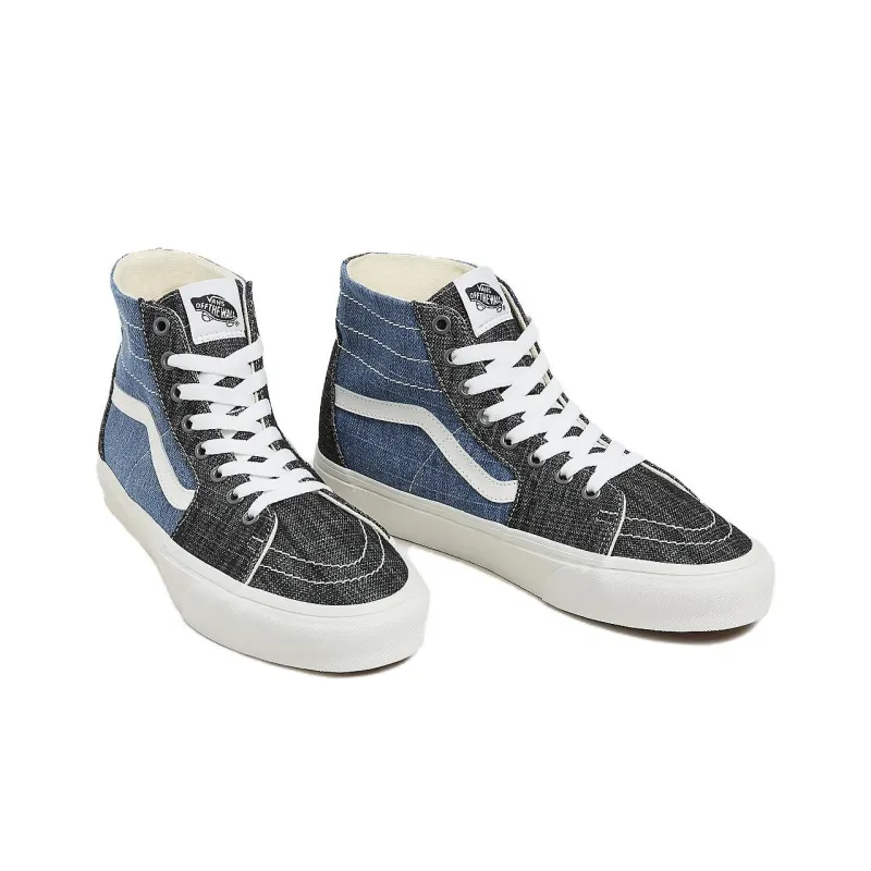 Sk8 Vans Hi Tapered 'Threaded Denim Black Blue'-3