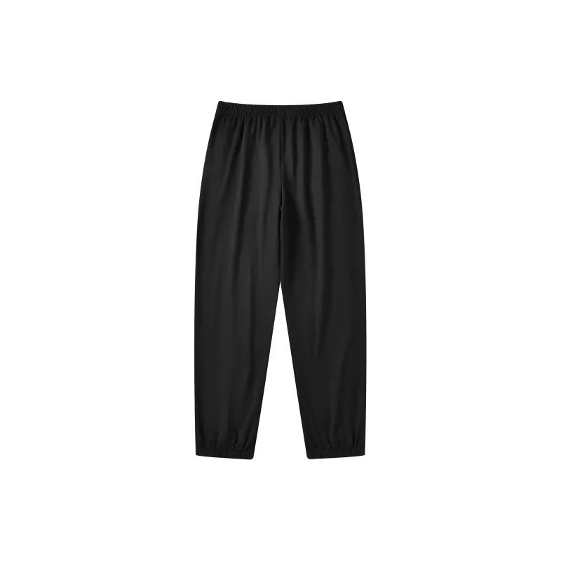 SAIQI Knitted Sports Pants Unisex Black-1