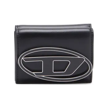 DIESEL Cow Leather Wallet Extra Small Women's Black