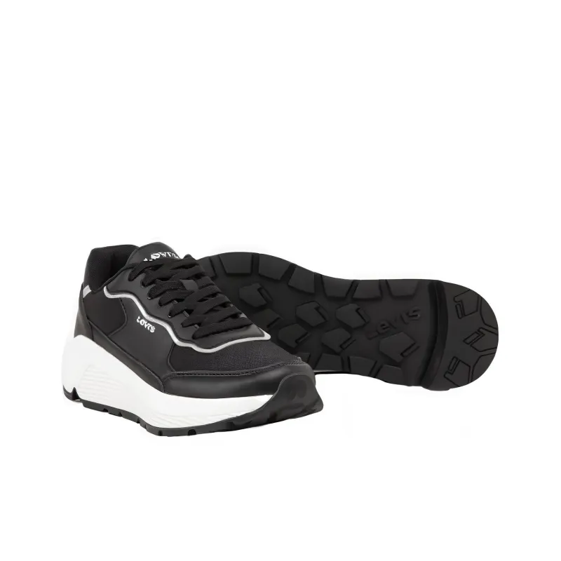Levi's Cushioning, Wear Resistant Low Top Casual Shoes Women's Black-4