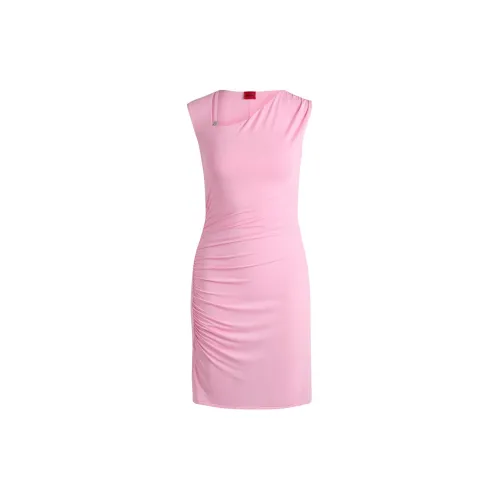 HUGO BOSS Sleeveless Dresses Women's Pink