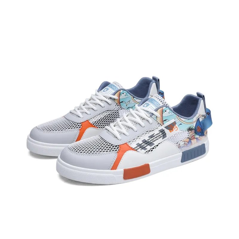 PLAY COBBLER Slip-Resistant Lightweight Breathable Low-Top Skateboard Shoes Men's-2