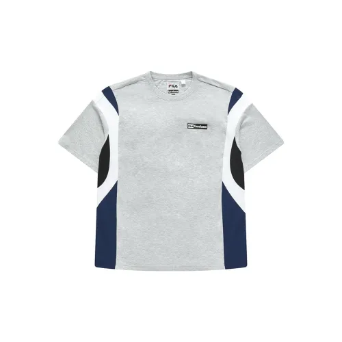 FILA FUSION CROSS OVER Series T-Shirts Men Gray