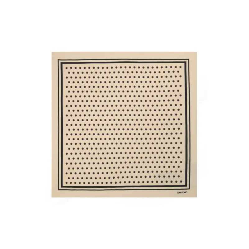 TOM FORD Polka Dot Printed Pocket Square-0