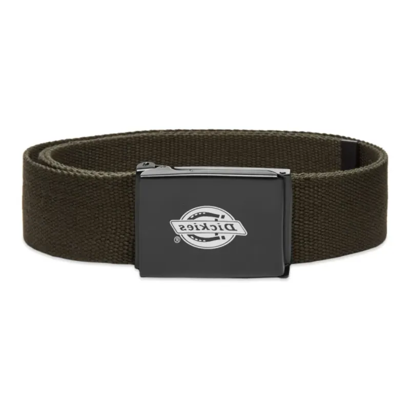 Dickies Badge Design Belt Men's Olive Green-1