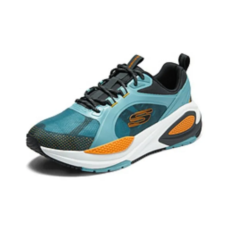 Skechers Cushioning Rebound Low Top Running Shoes Men's Light Blue-2