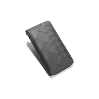 CMLZIUA Top Grain Cow Leather Clutch Large Size Unisex Black