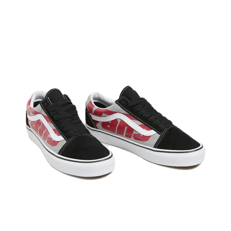 Vans Old Skool Slip-Resistant Cushioning Wear-Resistant Low-Top Skateboard Shoes Unisex Black Gray-2