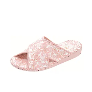 PANSY Slide Slippers Women's Pink/Blue/Ivory