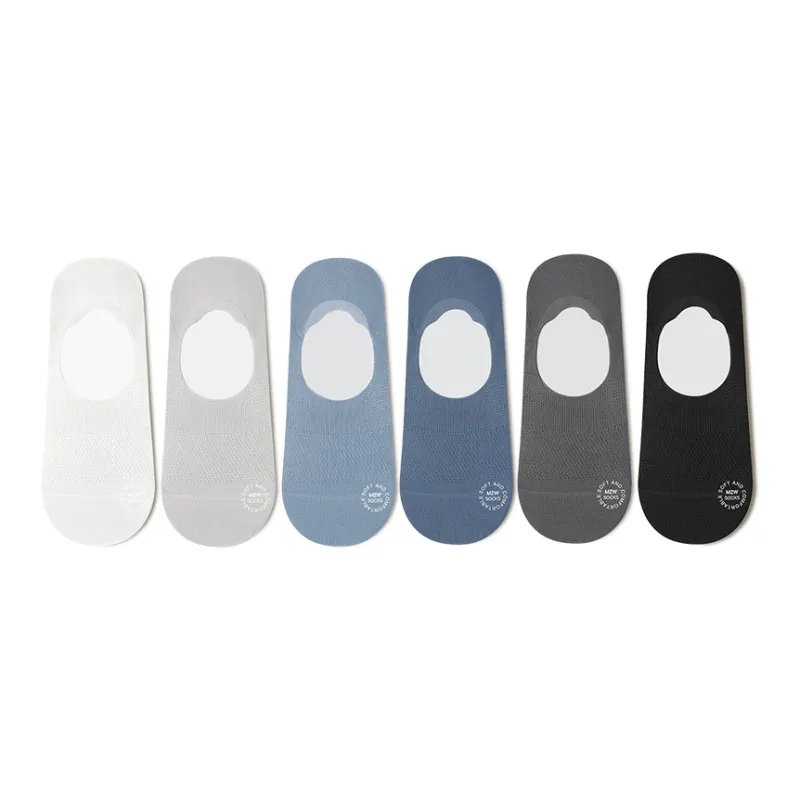 B&C.Room SS24 No Show Socks Spring Summer Men's 6 Pack-2