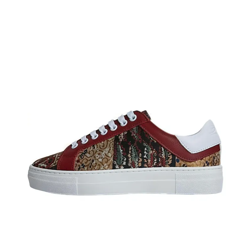 ETRO Wear-Resistant Low-Top Skateboard Shoes Women's Red-0