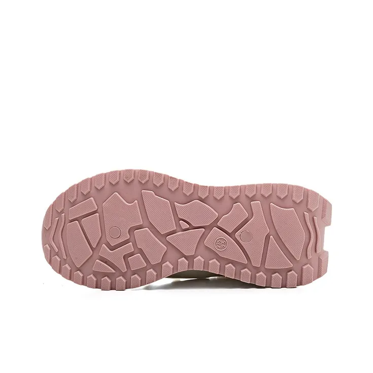 WARRIOR Chunky Sneakers Women's Low Top Pink-5