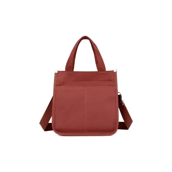 Deli Bear Canvas Handbag Women's Orange Red/Black/Yellow/Coffee