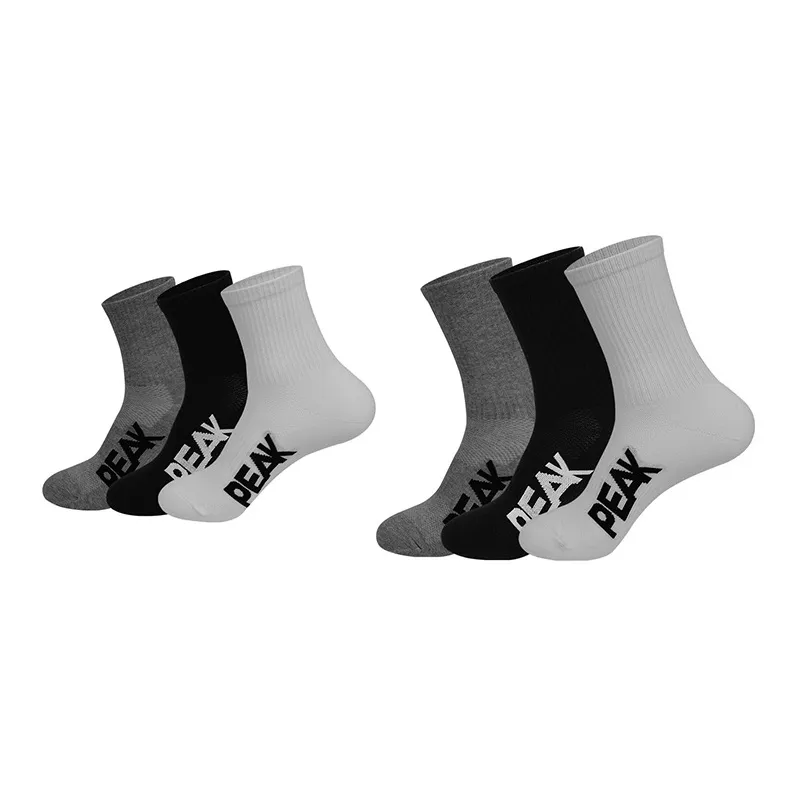 PEAK Basketball Socks Unisex 6 Pack-9