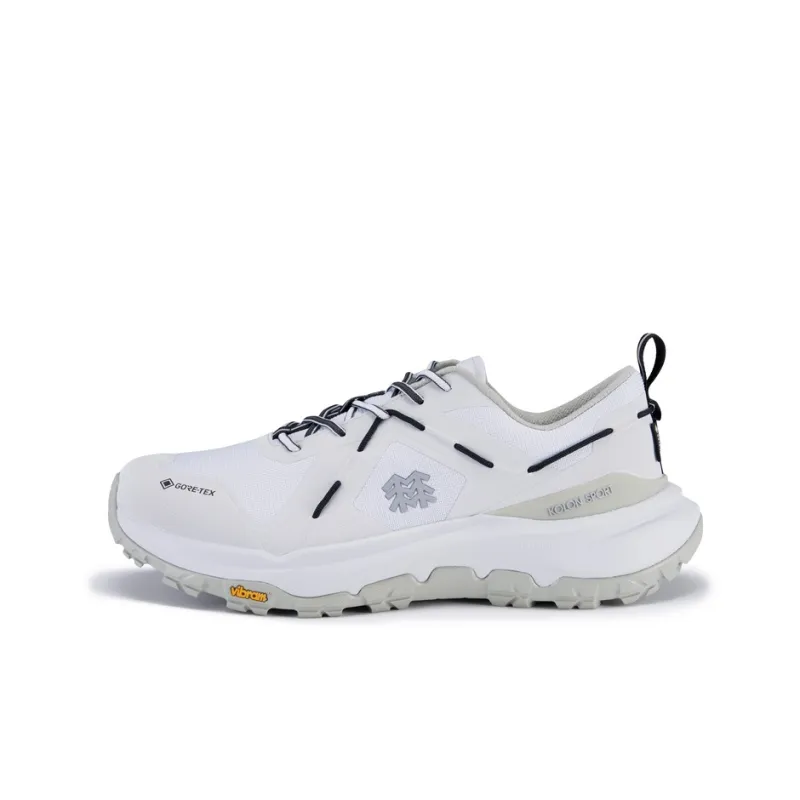 KOLON SPORT Rockridge Outdoor Shoes Men Low Top Smoke Gray AS, Charcoal Gray CI, Forest Green FO-7