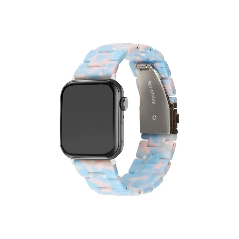 CHENSONG Watch Bands 45mm Unisex Iwatch Three bead Resin Strap-7