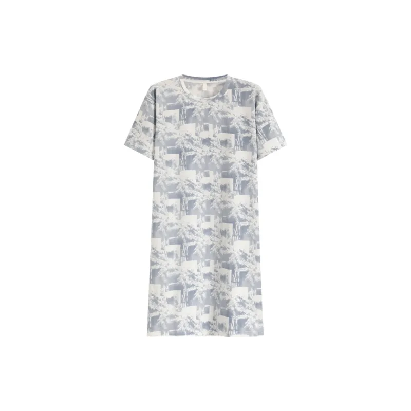 The Story Of The Flower Season Nightgown Women's Blue-0