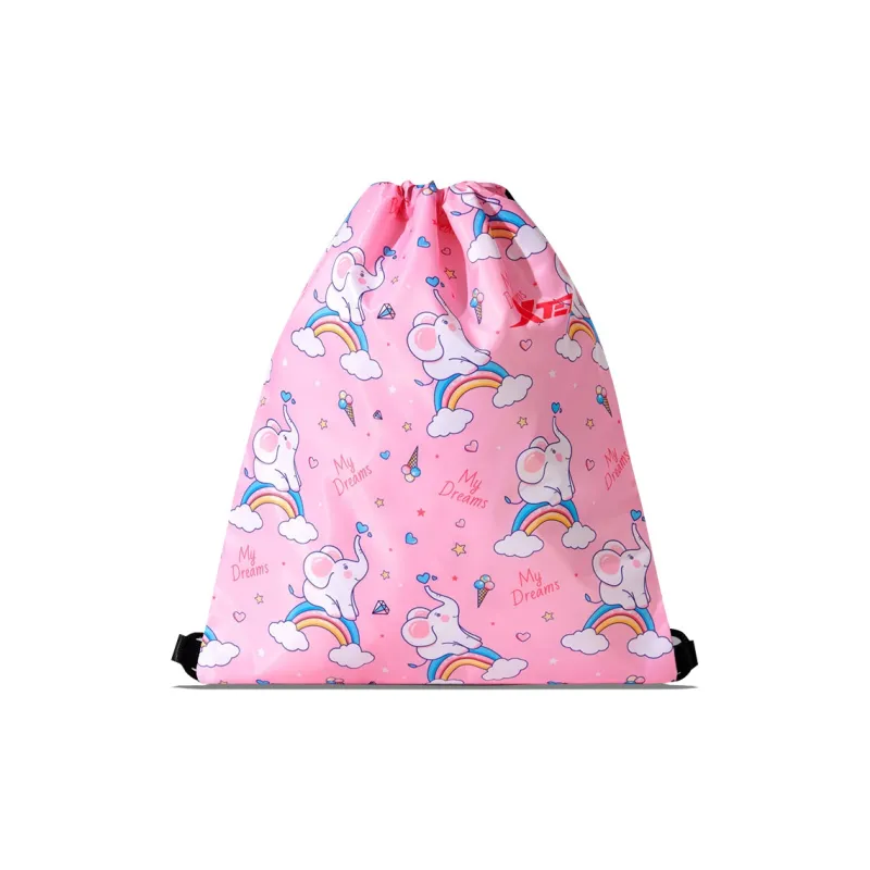 XTEP Cartoon Wet/Dry Separation Swimsuit Storage Drawstring Bag With Pocket Kids'-6