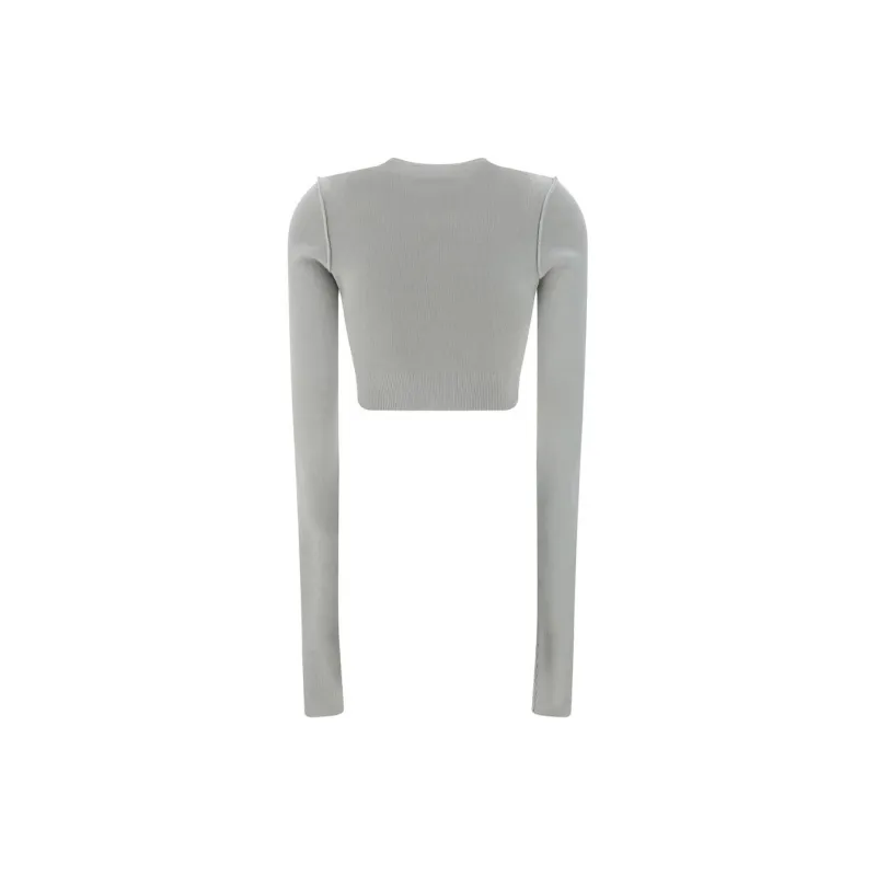 MM6 Maison Margiela Cropped Knitted Cardigan-1