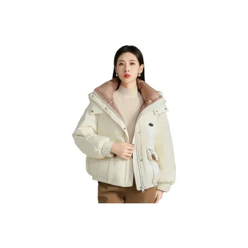 SMEN Down Jackets Women's Beige